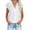 Z5 White, variant on UsYezik Womens Loose Summer Tops V Neck Button Down Tunic Short Roll Up Sleeve Collared Work Cotton Linen Tops Spring Summer Shirts White M