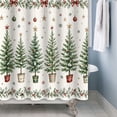 thumbnail image 3 of Tchckioa Christmas Winter Shower Curtain for Bathroom,72x84 Inch Waterproof Hooks Bath Curtain Decor, 3 of 6