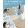 thumbnail image 4 of Ktaxon 36" Tower Fan with APP & Remote Control, Smart Floor Fan with 3 Modes 3 Speeds & Digital Display, Bladeless Standing Fan with Oscillating, 12H Timer, Quiet Fan, 4 of 10