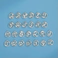 thumbnail image 2 of RSAMD 5pcs/lot Letters Round Charms for Jewelry Making Stainless Steel DIY Accessories-Gold-H, 2 of 7