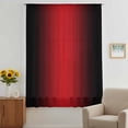 thumbnail image 3 of Black Red Ombre Sheer Curtains 54 Inches Long, Modern Art Abstract Aesthetics Light Filering Curtains, Breathable Simi Curtain Privacy Drapes for Kitchen Bathroom Nursery Small Window Treatment, 3 of 9