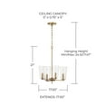 thumbnail image 4 of Capital Lighting 348641-538 Portman 4 Light 18" Wide Multi Light Pendant - Black, 4 of 7