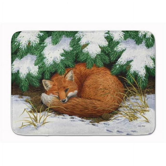 Carolines Treasures ASA2185RUG Naptime Fox Machine Washable Memory Foam Mat
