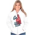 thumbnail image 4 of Go Local Sport Team Number 1 Fan Sign Unisex Fleece Graphic Zip Up Hoodie Brisco Brands 3X, 4 of 5