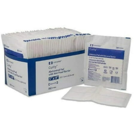 Curity Abdominal ABD Pads, Sterile 7-1/2 x 8