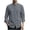 Dark Gray, variant on Mens Comfy Shirts Vintage Mandarin Collar Frog Button Long Sleeve Linen Shirt Lightweight Solid Relaxed Fit Tops