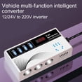thumbnail image 2 of Yimiti Car Inverter Power Inverter 12V To 110V Car Outlet Adapter 12V Inverter-White, 2 of 8
