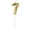 7, variant on Tyeign Gold 3D Number 1 Birthday Candle Cake Topper for Boys Girls teen Party, Sparkle Wax Numeral Decoration for Wedding Anniversary, 1 × Number Candle