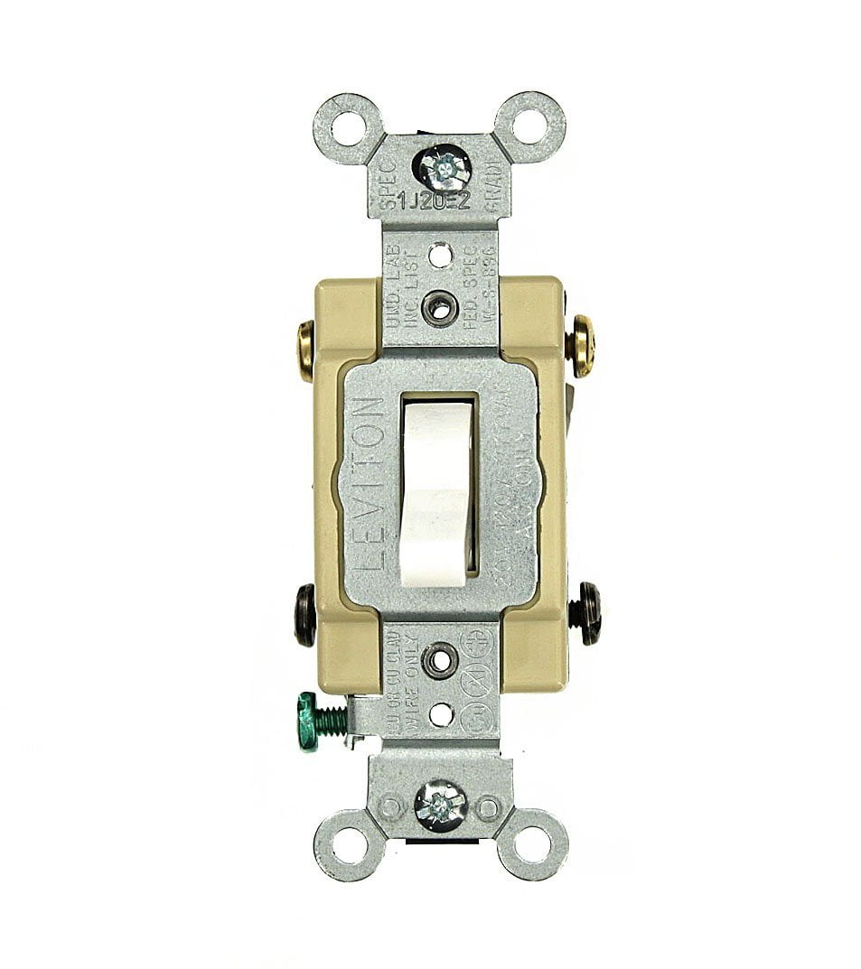 Lis &品 LEVITON® 15 Amp Grounding Rocker Light Switch - Daycon