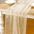 thumbnail image 5 of ZZkhGO Sequin Glitter Table Runner, Foil Mesh Party Tablecloth Decor, Sparkling Holiday Table Runner for Wedding Birthday Celebration, 5 of 6