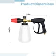 thumbnail image 4 of Foam Cannon For Pressure Washer Kit, 5 Power Washer Sprayer Nozzles, High Pressure Washer Sprayer, PA Foam Sprayer Car Wash Sprayer, Quick Connect, 2 Wash Mitts, Aluminum Copper, 11.8 In / 30 cm, 4 of 5