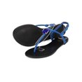 thumbnail image 4 of New Women Betani Liana-2 Leatherette T-Strap Rhinestone Slingback Flat Sandal, 4 of 6