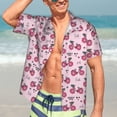 thumbnail image 5 of Picia Bike with Donut Wheels Gentle Cotton Regular Fit Short Sleeve Casual Hawaiian Shirt for Men-Medium, 5 of 9