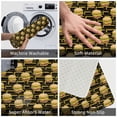 thumbnail image 4 of Bathroom Rugs Non Slip Washable - Cute Hamburger Block Kitchen Mats for Floor, Area Rugs for Entryway Rugs Indoor, Laundry Bathroom Room Door Rug with Rubber Backing 20x31.5in, 4 of 8