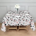 thumbnail image 3 of White Cow Geometric Pattern Square Tablecloth,Waterproof Square Table Cover,Wipeable Spillproof Washable Table Cover for Home Kitchen Party Decor 42"X42"(107x107cm), 3 of 6