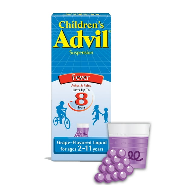 Children's Advil Ibuprofen Pain Relief and Fever Reducer Liquid, Grape