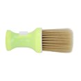 thumbnail image 2 of Cepillo de peluquero, cepillo de peluquero, cubierta inferior extraíble de lana de nailon, plumero de cuello de pelo suave y cómodo verde para barbería, 2 of 5