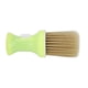 thumbnail image 3 of Cepillo de barbero de nailon y lana con base extraíble, color verde, suave y cómodo, para el cuello, ideal para barbería., 3 of 14