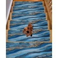 thumbnail image 2 of Blue Marble Non-Slip Stair Treads for Wooden Steps, 4 Pack-8x30in Carpet Stair Mats with Adhesive Backing, Noise-Reducing Step Covers for Indoor Stairs, Easy to Install & Residue-Free, 2 of 7