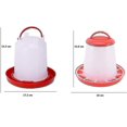 thumbnail image 5 of Juego de 2 kits de agua y alimento para pollitos para fuentes avícolas, fáciles de limpiar, 5 of 5