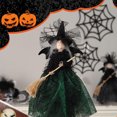 thumbnail image 1 of Juguete de bruja pequeña para Halloween, accesorio de truco, adorno de árbol de 11 pulgadas, tema del Festival de brujas, 1 of 6
