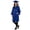 Blue, variant on Matte Unisex Cap and Gown Set with Tassel and 2026 Year Charm for High School and College Graduation Ceremony