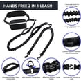 thumbnail image 3 of TIOVERY Hands Free Double Dog Leash with Pouch, Dual Leash for 2 Dogs with Reflective Padded Handles, Durable Bungee and Lumbar Waist Belt for Walking, Jogging and Running (Medium/Large, 25-120 lbs), 3 of 8