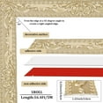 thumbnail image 2 of Carved Flower Peel and Stick Molding Trim Self Adhesive Flexible Wall Trim ing 3D Strip for Panels Picture Mirror Frame Border Edge Corner Ceiling Wallpaper Decor Champagne Gold 16.4Ft/5M, 2 of 8