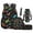 Black Galaxy Dinosaur, variant on Jeiento 5-Piece Kids Backpack and Lunch Box Set Hedgehog Apple Water-Resistant Durable Polyester Cute Hedgehog School Bookbag Set for Boys Girls Elementary Back to School
