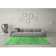 thumbnail image 3 of Ahgly Company Indoor Rectangle Abstract Emerald Green Modern Area Rugs, 2' x 3', 3 of 4