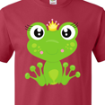 thumbnail image 4 of Inktastic Cute Frog, Green Frog, Frog Princess, Crown T-Shirt, 4 of 5