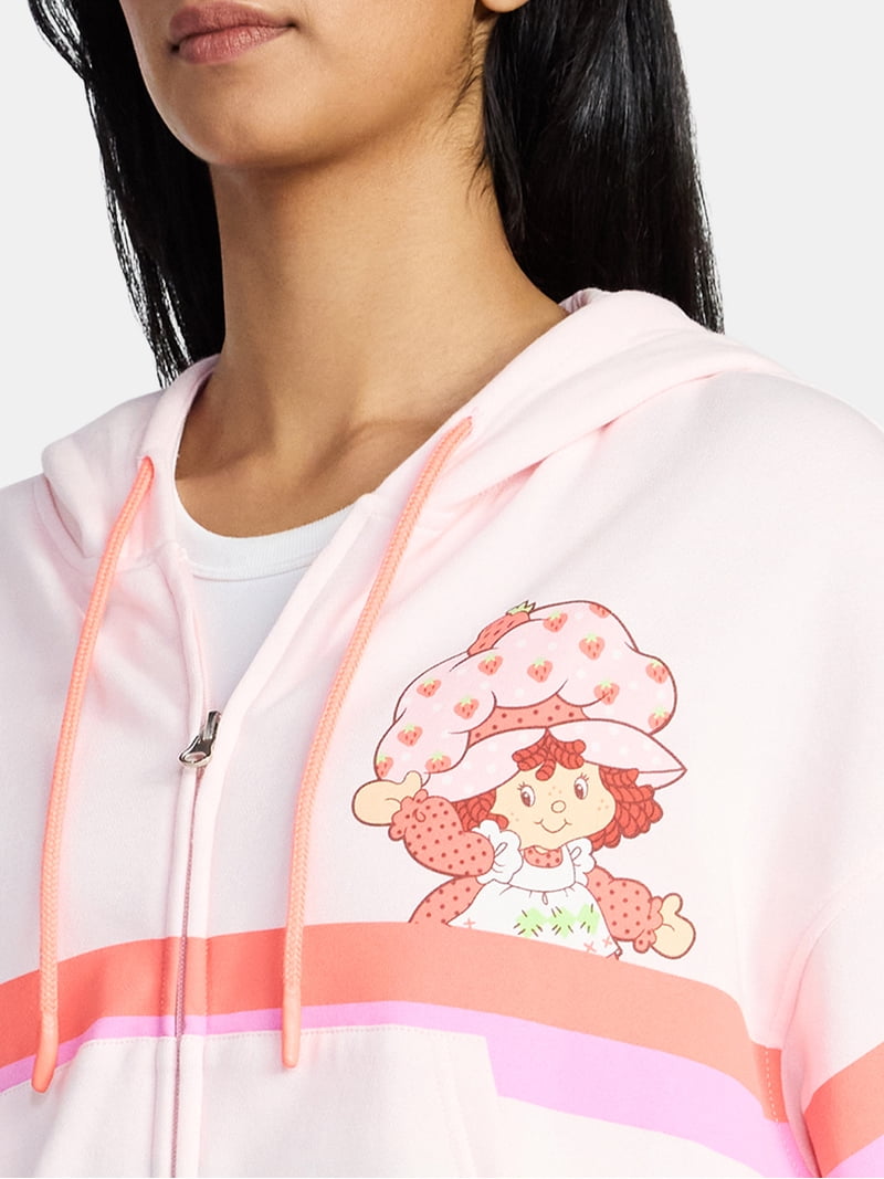 Strawberry Shortcake, Junior's Graphic Zip Hoodie, Sizes XXS-XXL