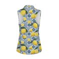 thumbnail image 2 of Whosucclay Lemon Flower Design Golf Shirts for Ladies Stretchy Quick Dry Breathable Womens Sleeveless Golf Shirt XS - 2XL, 2 of 8