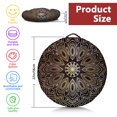 thumbnail image 5 of Round Meditation Cushion, 22" Dutch Velvet Floor Pillow with PP Cotton Filling for Yoga, Zen, Reading, and Floor Seating, Boho Print, 5 of 5