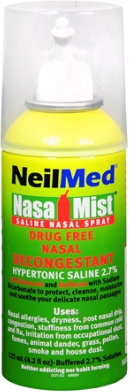 NeilMed NasaMist Hypertonic Extra Strength Saline Spray,Green 4.5 Fl Oz Pack Of 1 - View #10