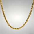 10K Real Solid Yellow Gold Necklace Rope Chain 2mm 18