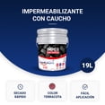 thumbnail image 2 of Impermeabilizante con Caucho 19L Color Terracota ADEKON Duración 5 Años, 2 of 7