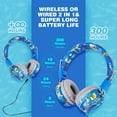 thumbnail image 7 of QearFun Dinosaur Headphones for Boys Kids for School, Kids Bluetooth Headphones with Microphone & 3.5mm Jack, Teens Toddlers Wireless Headphones with Adjustable Headband for Tablet/PC, 7 of 7