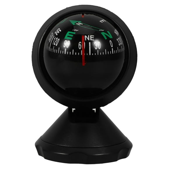 EeaseMX Brújula para automóvil Mini brújula automática Brújula de bola compacta con adhesivo y decoración delicada Perfecta para encontrar la dirección Universal para la mayoría