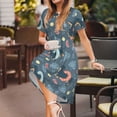 thumbnail image 3 of Honeii Watermelons Dachshunds Print Women’s Short Sleeve Dress, Comfortable Casual Dress, Soft Polyester Spandex Blend, Stylish Everyday Wear for Summer, Perfect for Travel and Vacation, 3 of 6