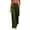 Army Green, variant on Womens Casual Stretch Sweatpants Elastic Waist Straight Splited Wide Leg Workout Gym Pants with Pockets
