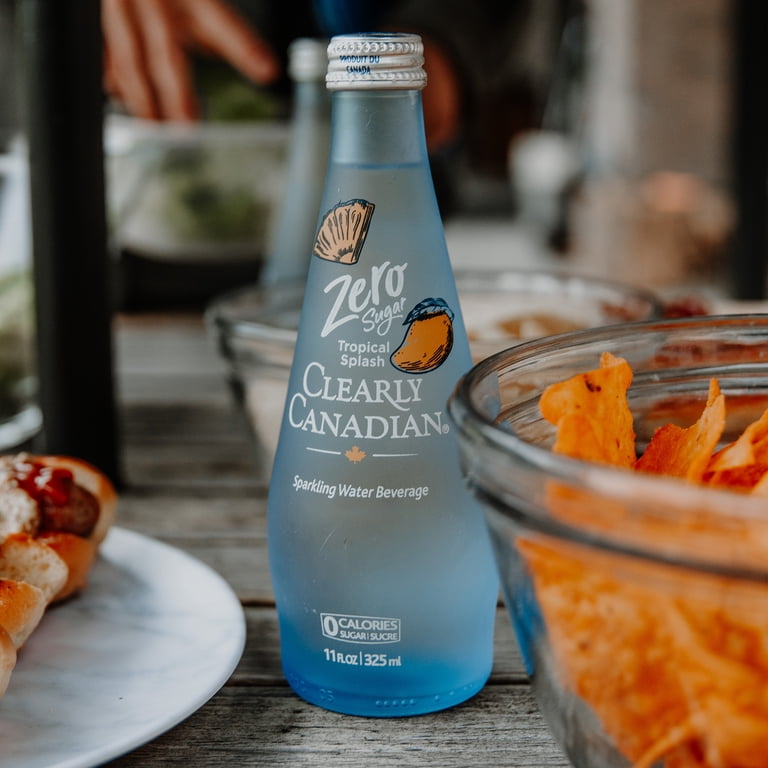 Clearly Canadian Tropical Splash Sparkling Water, 11 fl oz Bottles