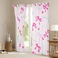 thumbnail image 3 of Homewish Cute Bow Knot Black Out Curtains for Girls, Glitter Stars Curtains Pack of 2 (42x63 Each), Colorful Bowtie Bedroom Curtains, Luxury Bedroom Decor, 3 of 6