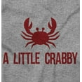 thumbnail image 2 of A Little Crabby Cranky Beach Lover Crewneck T Shirts Boy Girl Teen Brisco Brands XS, 2 of 6