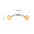 thumbnail image 2 of LNGOOR 30 Pcs Trendy Decorative Eyebrow Rings Women Eyebrow Rings Body Piercing Jewelry Metal Piercing Eyebrow Rings Miss, 2 of 6