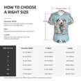 thumbnail image 4 of Yiaed A Funny Little Dalmatian Puppy Print Women's T Shirt V-Neck Short Sleeve Shirt Casual Breathable Tee Summer Tops-Medium, 4 of 5