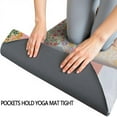 thumbnail image 3 of Pioneer Flower Floral Print Pattern Hot Yoga Mat Towel Non Slip for Hot Yoga - Quick-Drying Yoga Mat Cover with 4 Corner Pockets with Travel Bag - Hot Yoga Towel Non Slip 70"x26", 3 of 6