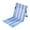 Blue, variant on Foldable Beach Floor Chair With Backrest Lightweight Striped Outdoor Camping Seat Fold Up Ground Chair For Picnic Hiking Sports Garden(Blue-78X38.5Cm)