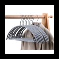 thumbnail image 4 of Perchas Plateadas Antideslizantes Sin Hombros, Perchas para SuéTeres, Perchas para Camisetas, Perchas para Trajes con Barra para Pantalones, Paquete de 10, 4 of 6