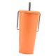 thumbnail image 4 of Taza aislada de acero inoxidable, Taza de Viaje de 20, taza de té de la leche a prueba de fugas, taza aislada para Camping, salón, oficina, hogar, , Naranja, 4 of 10